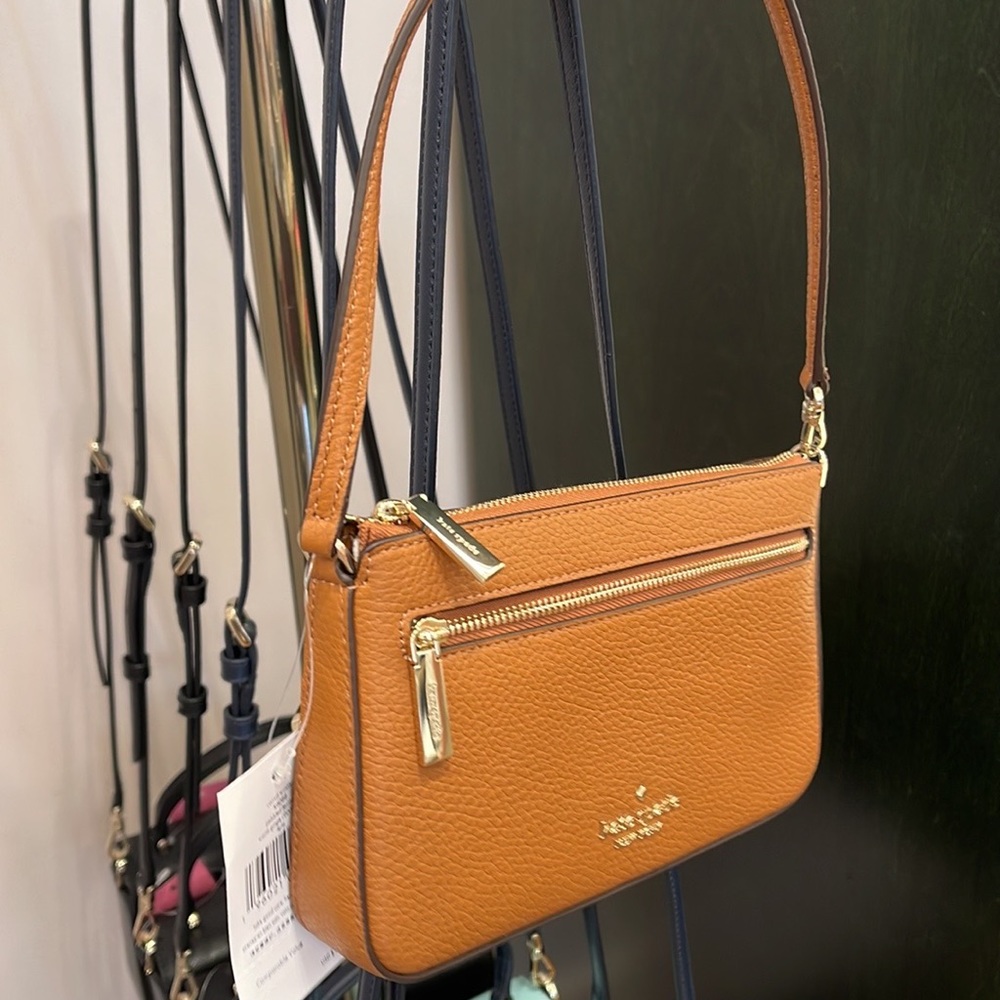 Kate Spade Leila Pebble Leather Convertible Wristlet Wallet Clutch